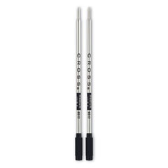 Cross® Refills for Cross Ballpoint Pens, Medium Conical Tip, Black Ink, 2/Pack