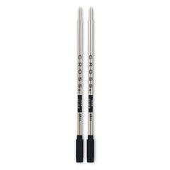 Cross® Refills for Cross Ballpoint Pens, Fine Conical Tip, Black Ink, 2/Pack