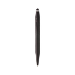 Cross® Tech 2 Ballpoint Pen/Stylus, Retractable, Medium 0.7 mm, Black Ink, Black Barrel
