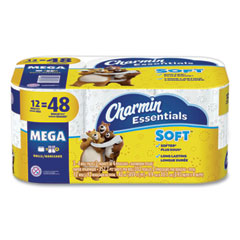 Charmin® Essentials Soft Bathroom Tissue, Septic Safe, 2-Ply, White, 352 Sheets/Roll, 12/Pack