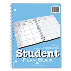 Roaring Spring® Student Weekly Assignment and Planning Book, 40 Weeks: 6 Subjects, Blue/White Cover, 11 x 8.5, 45 Sheets
