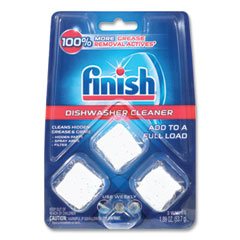 FINISH® Dishwasher Cleaner Pouches, Original Scent, Pouch, 3 Tabs/Pack