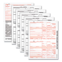 TOPS™ Five-Part 1099-MISC Tax Forms, 8.5 x 11, 2/Page, 50/Pack