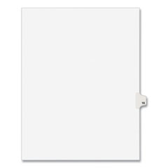 Avery® Preprinted Legal Exhibit Side Tab Index Dividers, Avery Style, 10-Tab, 16, 11 x 8.5, White, 25/Pack, (1016)