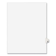 Avery® Preprinted Legal Exhibit Side Tab Index Dividers, Avery Style, 10-Tab, 20, 11 x 8.5, White, 25/Pack, (1020)