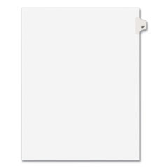 Avery® Preprinted Legal Exhibit Side Tab Index Dividers, Avery Style, 10-Tab, 27, 11 x 8.5, White, 25/Pack, (1027)