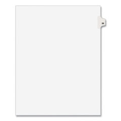 Avery® Preprinted Legal Exhibit Side Tab Index Dividers, Avery Style, 10-Tab, 28, 11 x 8.5, White, 25/Pack, (1028)