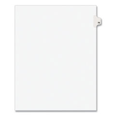 Title: 25 White 25/PK Avery 01025 Legal Exhibit Side Tab Divider Letter Size 