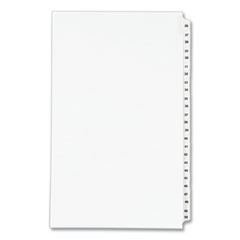 Preprinted Legal Exhibit Side Tab Index Dividers, Avery Style, 25-Tab, 26 to 50, 14 x 8.5, White, 1 Set, (1431)
