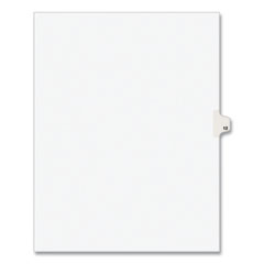 Avery® Preprinted Legal Exhibit Side Tab Index Dividers, Avery Style, 10-Tab, 12, 11 x 8.5, White, 25/Pack