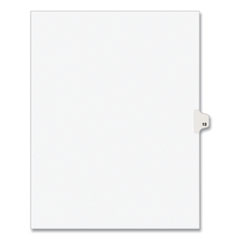 Avery® Preprinted Legal Exhibit Side Tab Index Dividers, Avery Style, 10-Tab, 13, 11 x 8.5, White, 25/Pack