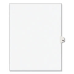 Avery® Preprinted Legal Exhibit Side Tab Index Dividers, Avery Style, 10-Tab, 14, 11 x 8.5, White, 25/Pack