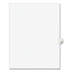 Avery® Preprinted Legal Exhibit Side Tab Index Dividers, Avery Style, 10-Tab, 15, 11 x 8.5, White, 25/Pack