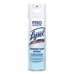 Professional LYSOL® Brand Disinfectant Spray, Crisp Linen, 19 oz Aerosol Spray, 12/Carton