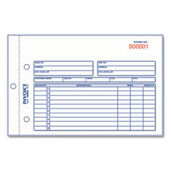 Rediform® Invoice Book, Two-Part Carbonless, 5.5 x 7.88, 1/Page, 50 Forms