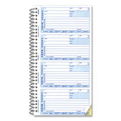 Rediform® Telephone Message Book, Two-Part Carbonless, 5 x 2.75, 4 Forms/Sheet, 400 Forms Total