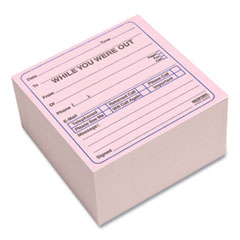 Rediform® While You Were Out Self-Sticking Mega Message Cube, 4 x 4, 1/Page, 512 Forms