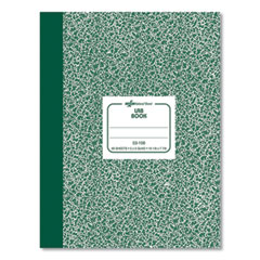 National® Composition Lab Notebook, Quadrille Rule, Green Cover, 10.13 x 7.88, 60 Sheets