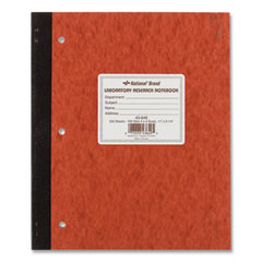 National® Duplicate Laboratory Notebooks, Stitched Binding, Quadrille Rule (4 sq/in), Brown Cover, (200) 11 x 9.25 Sheets