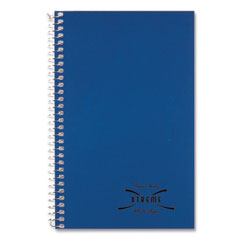 National® Single-Subject Wirebound Notebooks, 1 Subject, Medium/College Rule, Kolor Kraft Blue Front Cover, 7.75 x 5, 80 Sheets