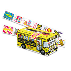 Pacon® Big School Bus Reward Stickers, Assorted Designs, 800 Stickers per Box