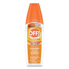 OFF!® FamilyCare Unscented Spray Insect Repellent, 6 oz Spray Bottle, 12/Carton
