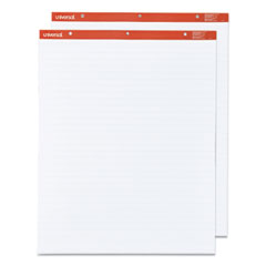 Universal™ Easel Pads/Flip Charts, Presentation Format (1" Rule), 27 x 34, White, 50 Sheets, 2/Carton