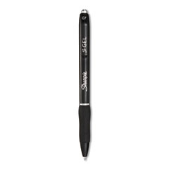 Sharpie® S-Gel™ S-Gel High-Performance Gel Pen, Retractable, Medium 0.7mm, Black Ink, Black Barrel, 36/Pack