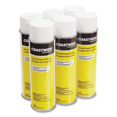 Coastwide Professional™ General Purpose Cleaner, Fresh and Clean Scent, 19 oz Aerosol Spray, 6/Carton
