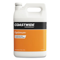 Coastwide Professional™ Optimum Floor Finish, Unscented, 3.78 L, 4/Carton