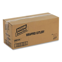 Dixie® Individually Wrapped Mediumweight Polystyrene Cutlery, Spork, White, 1,000/Carton