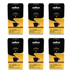 Lavazza Lungo Leggero Coffee Capsules, Intensity 4, 0.19 oz, 10/Box, 6 Boxes/Carton