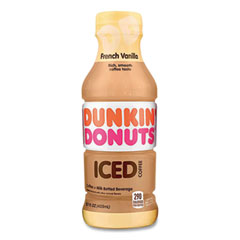 Dunkin Donuts® French Vanilla Iced Coffee Drink, 13.7 oz Bottle, 12/Carton
