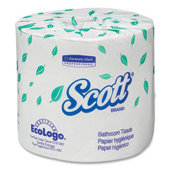 Scott® Essential Standard Roll Bathroom Tissue, Septic Safe, 2-Ply, White, 550 Sheets/Roll, 40 Rolls/Carton