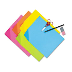 Pacon® Colorwave Super Bright Tagboard, 9 x 12, Assorted Colors, 100 Sheets/Pack