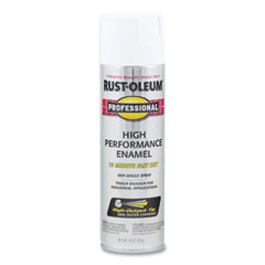Rust-Oleum® Professional High Performance Enamel Spray, Flat White, 15 oz Aerosol Can