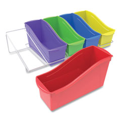 Storage Bins, 10 X 12 5/8 X 7 3/4, 4 Gallon, Assorted Color, Plastic
