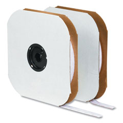 VELCRO® Brand Sticky-Back Fasteners, Hook Side, 0.63" x 75 ft, White