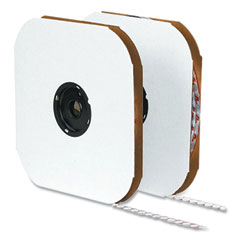 VELCRO® Brand Sticky-Back Fasteners, Hook Side, 0.5" dia, White, 1,440/Pack