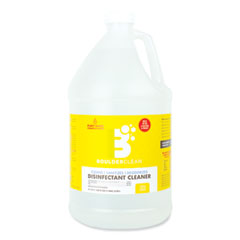 Boulder Clean Disinfectant Cleaner, Lemon Scent, 128 oz Bottle