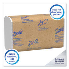 Scott® Essential C-Fold Towels for Business, Convenience Pack, 1-Ply, 10.13 x 13.15, White, 200/Pack, 9 Packs/Carton
