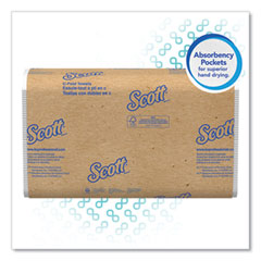 Scott® Essential C-Fold Towels, Absorbency Pockets,10 1/8x13 3/20,White,200/PK,12 PK/CT