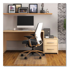 Floortex® Cleartex Advantagemat Phthalate Free PVC Chair Mat for Hard Floors, 48 x 36, Clear