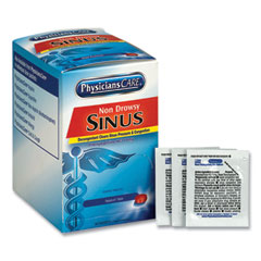 PhysiciansCare® Sinus Decongestant Congestion Medication, 10mg, One Tablet/Pack, 50 Packs/Box
