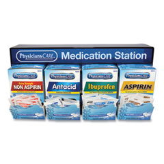 PhysiciansCare® Medication Station: Aspirin, Ibuprofen, Non Aspirin Pain Reliever, Antacid