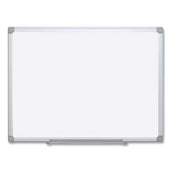 MasterVision® Earth Silver Easy Clean Dry Erase Boards, 96 x 48, White Surface, Silver Aluminum Frame