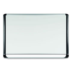 MasterVision® Pure Platinum Magnetic Dry Erase Board, 96 x 48, White Surface, Silver/Black Aluminum Frame