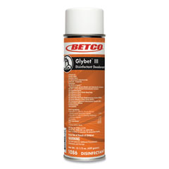 Betco® Glybet III Disinfectant, Citrus Bouquet Scent, 15.5 oz Aerosol Spray, 12/Carton