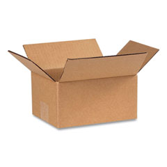 Coastwide Professional™ Fixed-Depth Shipping Boxes, 200 lb Mullen Rated, Regular Slotted Container (RSC), 6" x 8" x 4", Brown Kraft, 25/Bundle