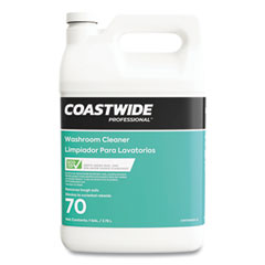 Coastwide Professional™ Washroom Cleaner 70 Eco-ID Concentrate, Fresh Citrus Scent, 3.78 L Bottle, 4/Carton